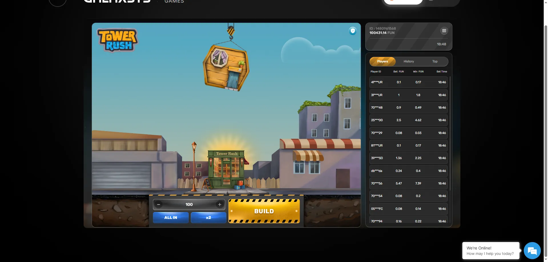 How to start playing Tower Rush casino Malaysia steps